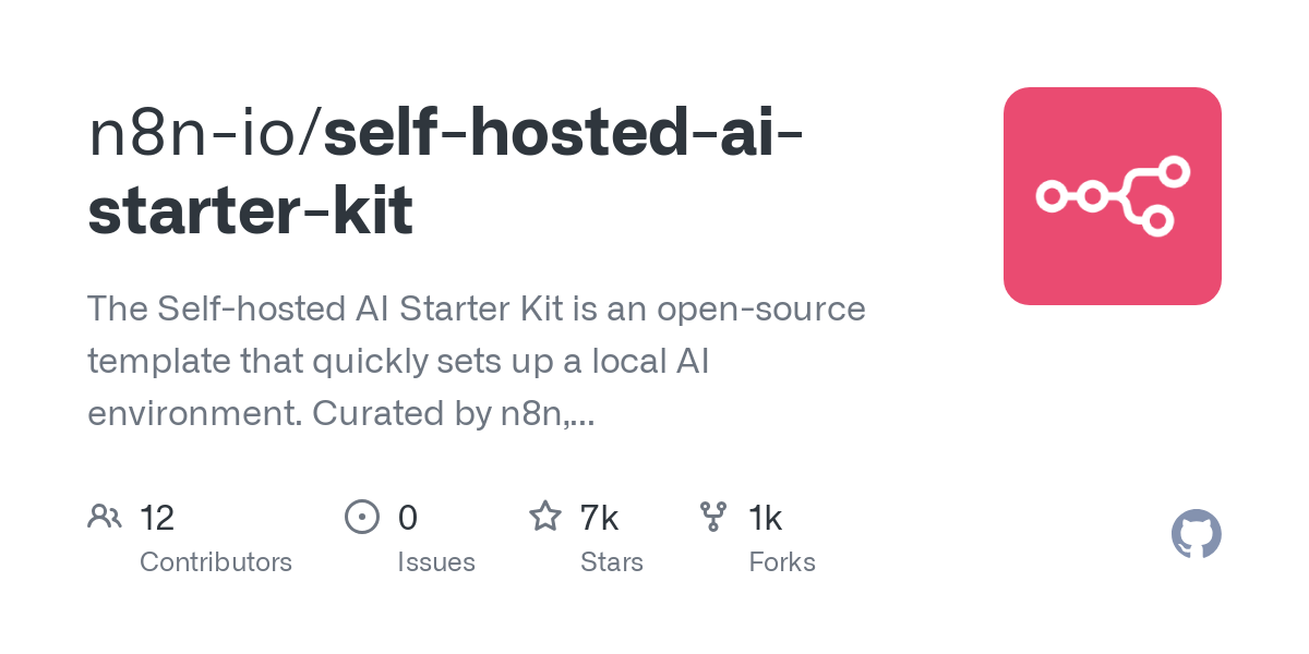 Introducing the Self-hosted AI Starter Kit: Run AI locally for privacy-first solutions