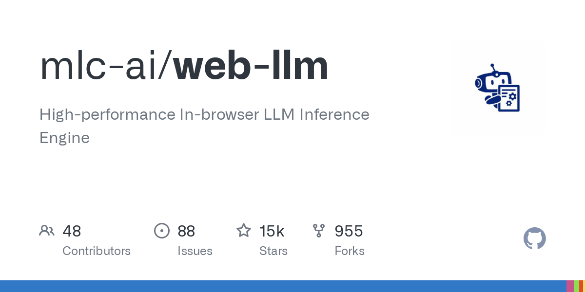 GitHub - mlc-ai/web-llm: High-performance In-browser LLM Inference Engine